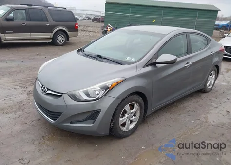 2014 Hyundai Elantra Se from USA, damaged, VIN 5NPDH4AE3EH523938